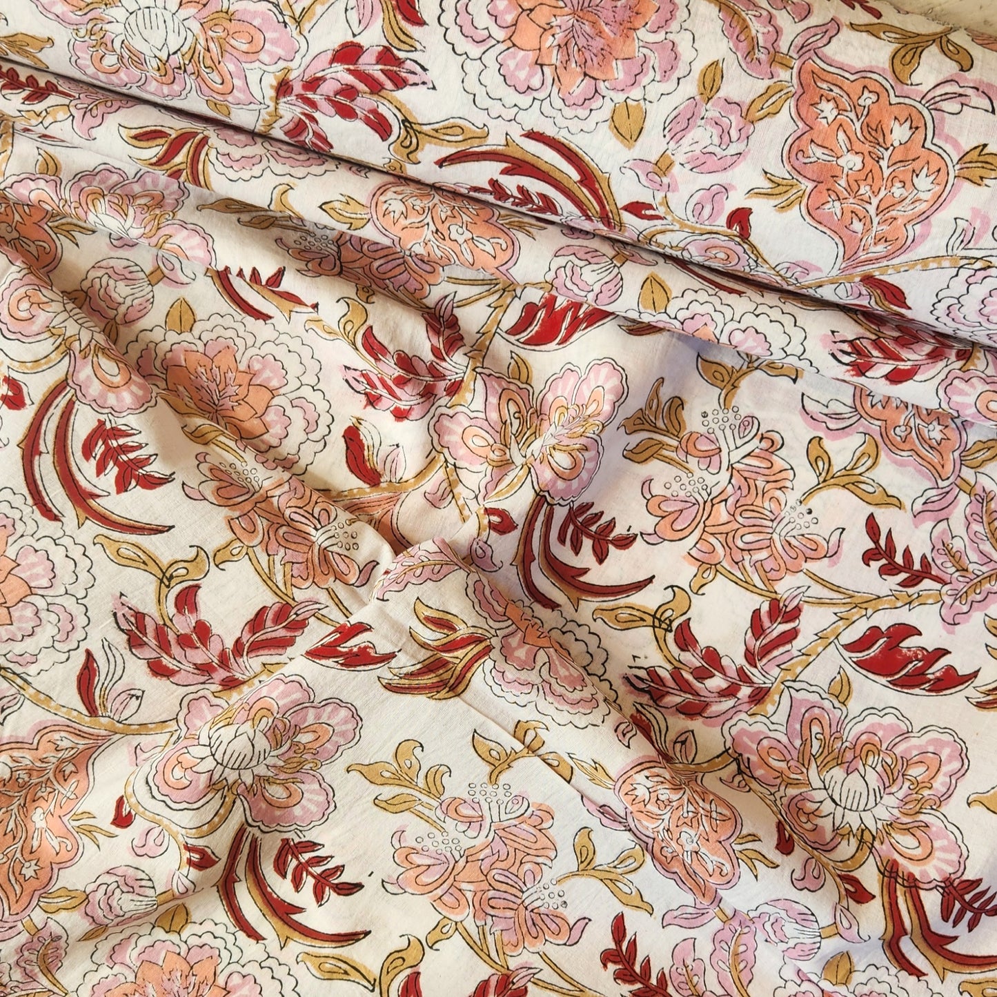 Anvi block print cotton voile