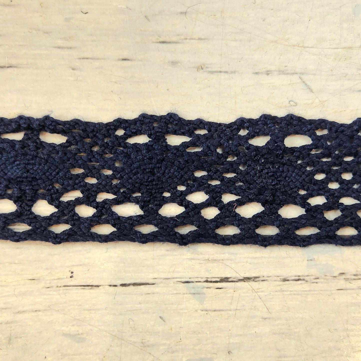 Lola navy crochet lace