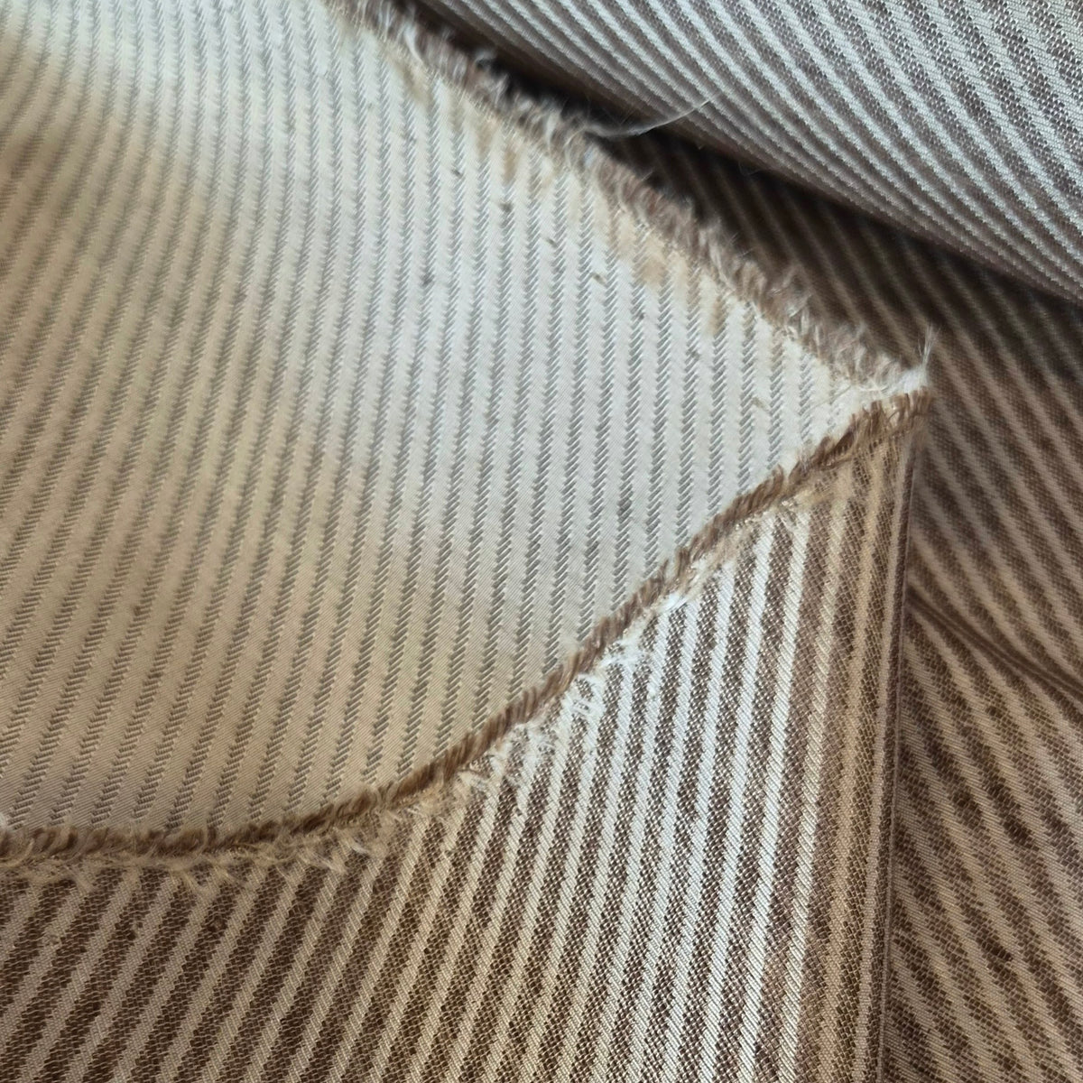 Nut brown stripe brocade