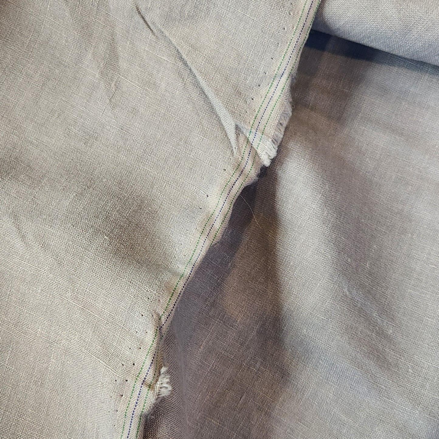 Duck egg organic linen