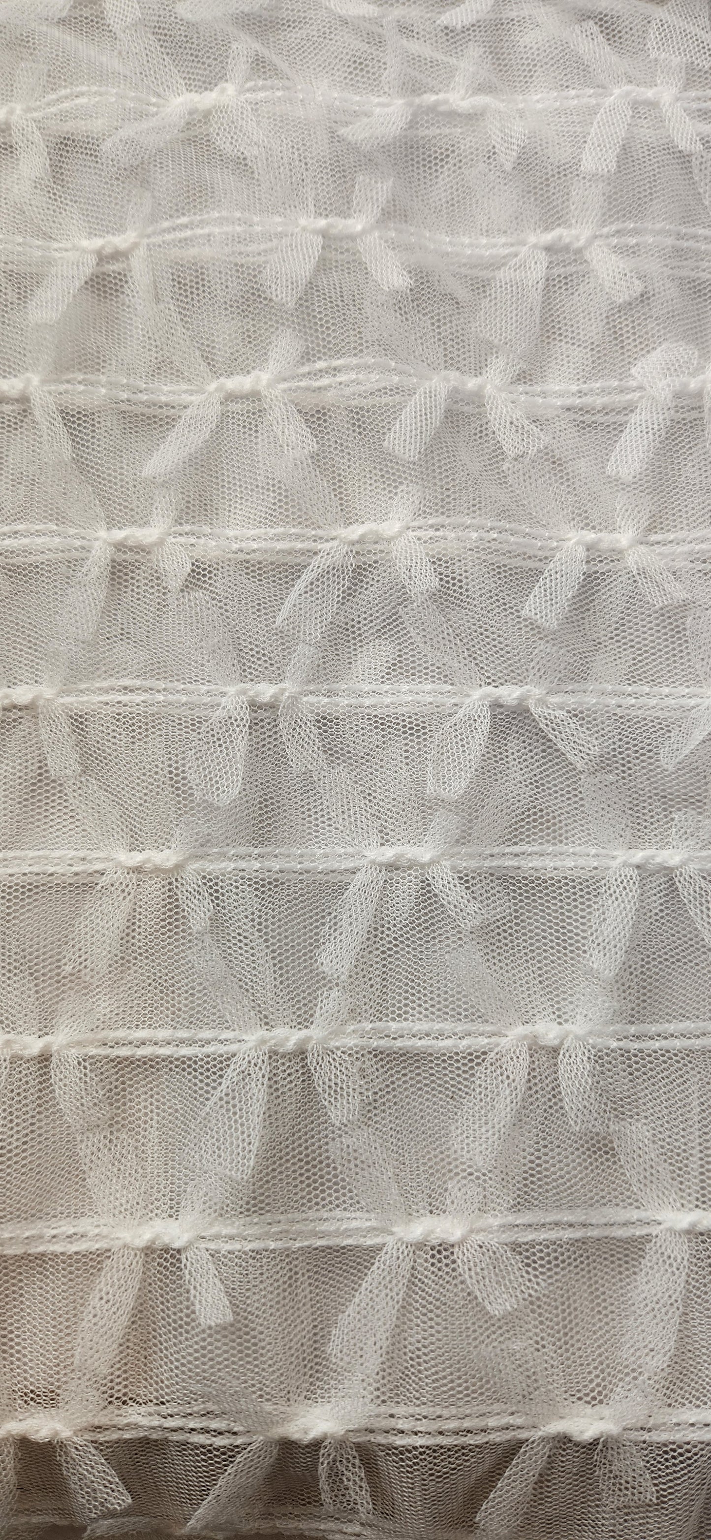 White flutter mesh