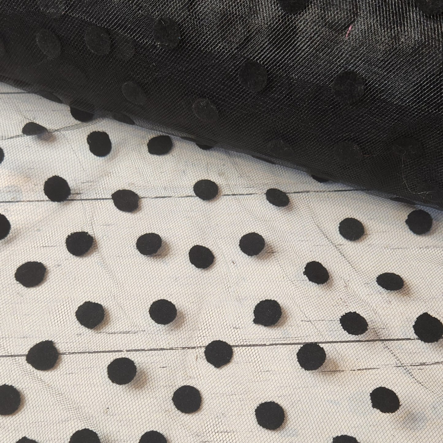 Polka dot tulle