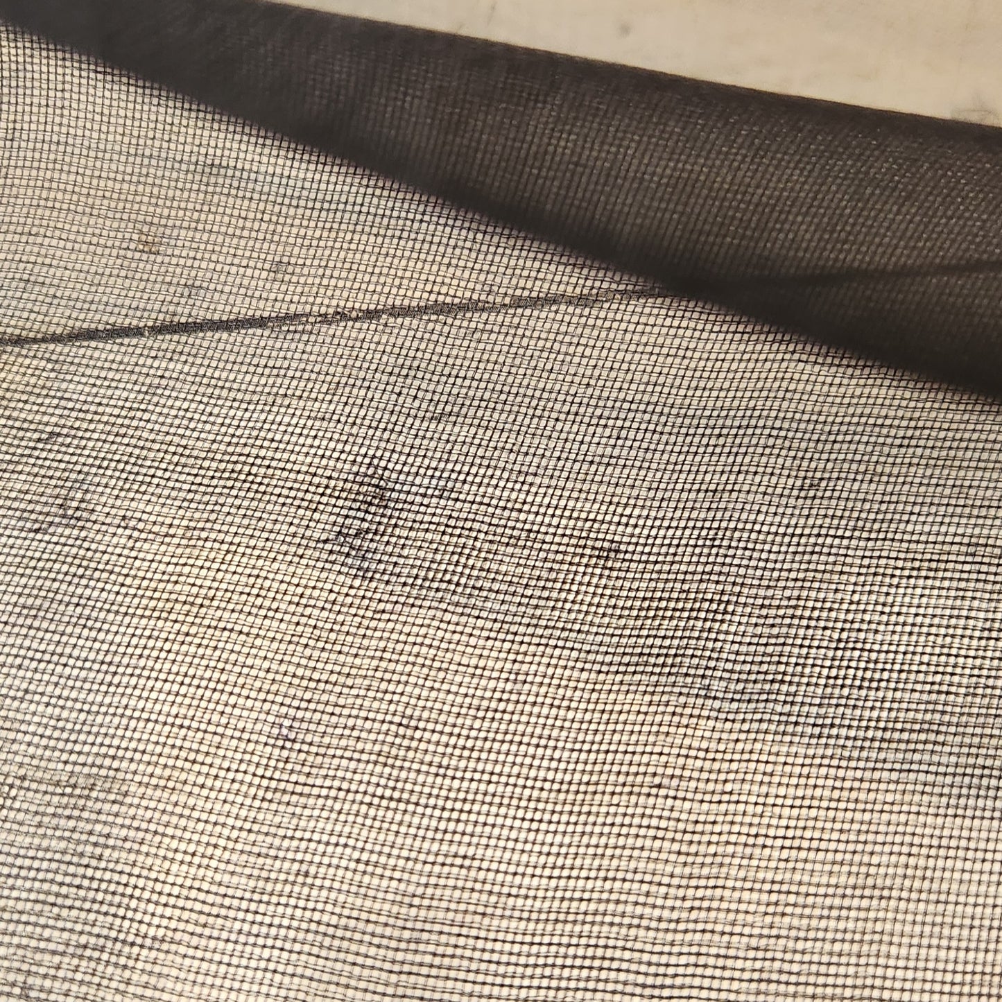 Charcoal black Silk Organza gauze