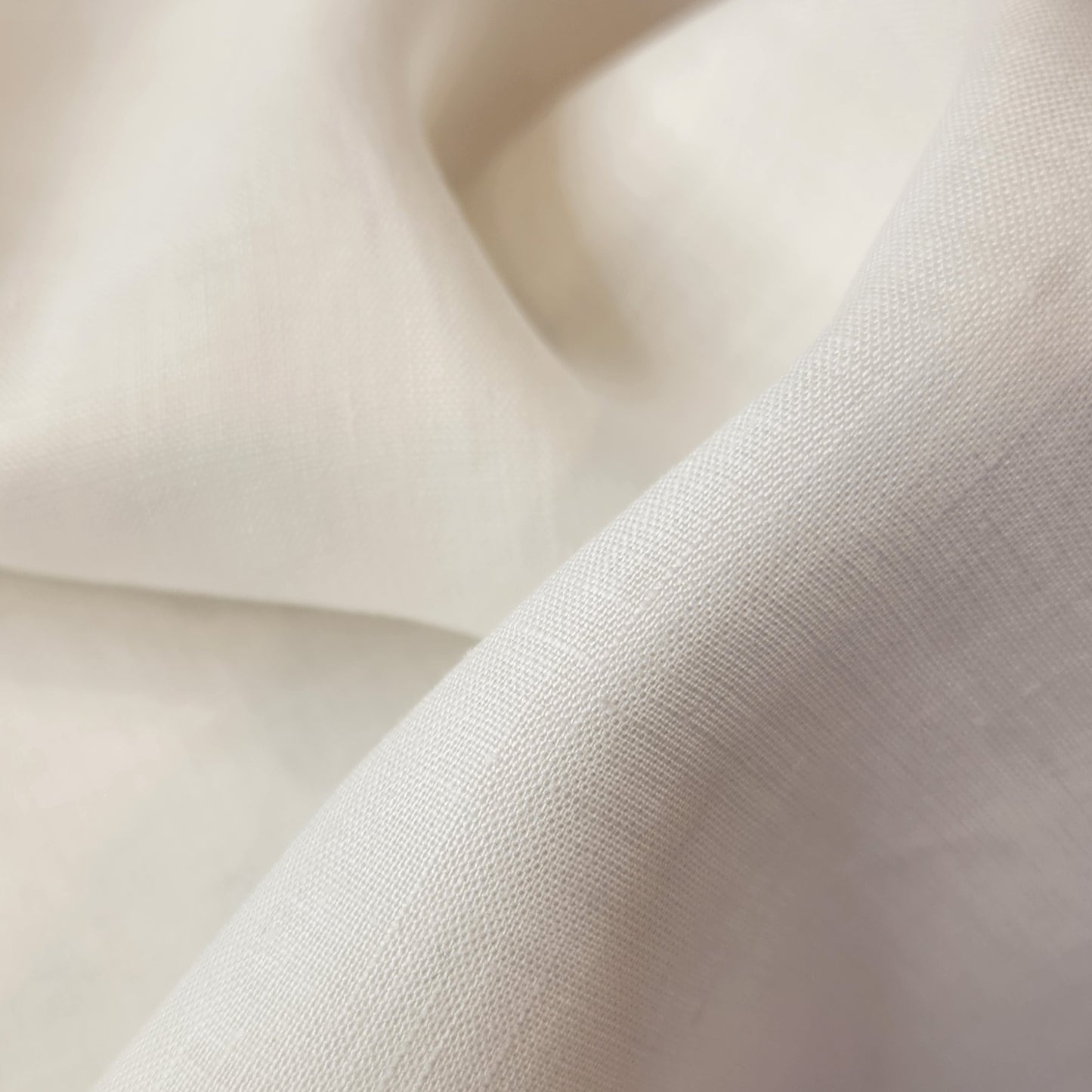 Snow white organic linen