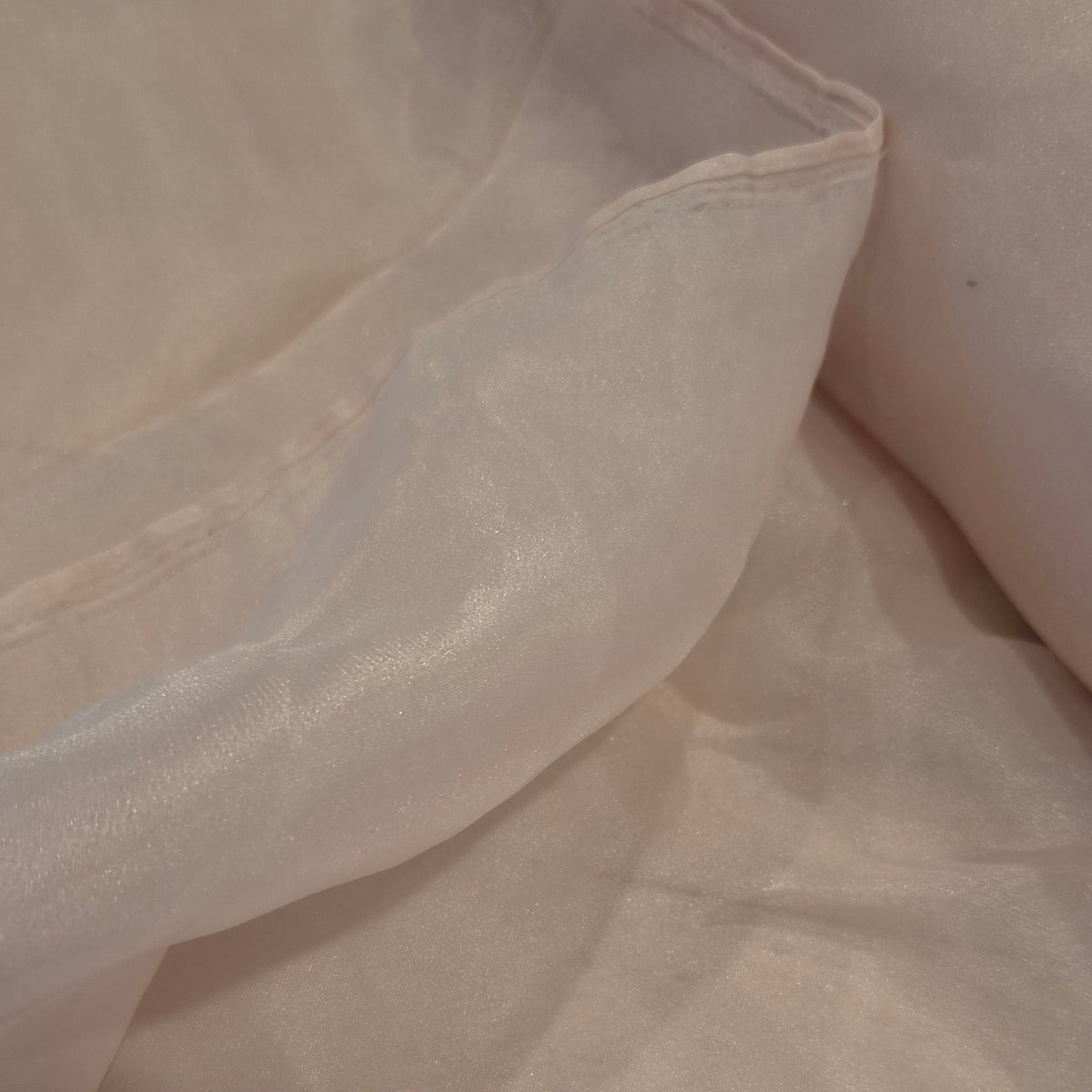 Dusty pink crystal organza