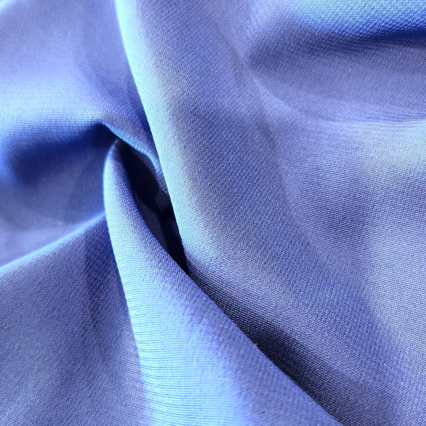 Deep blue stretch crepe de chine