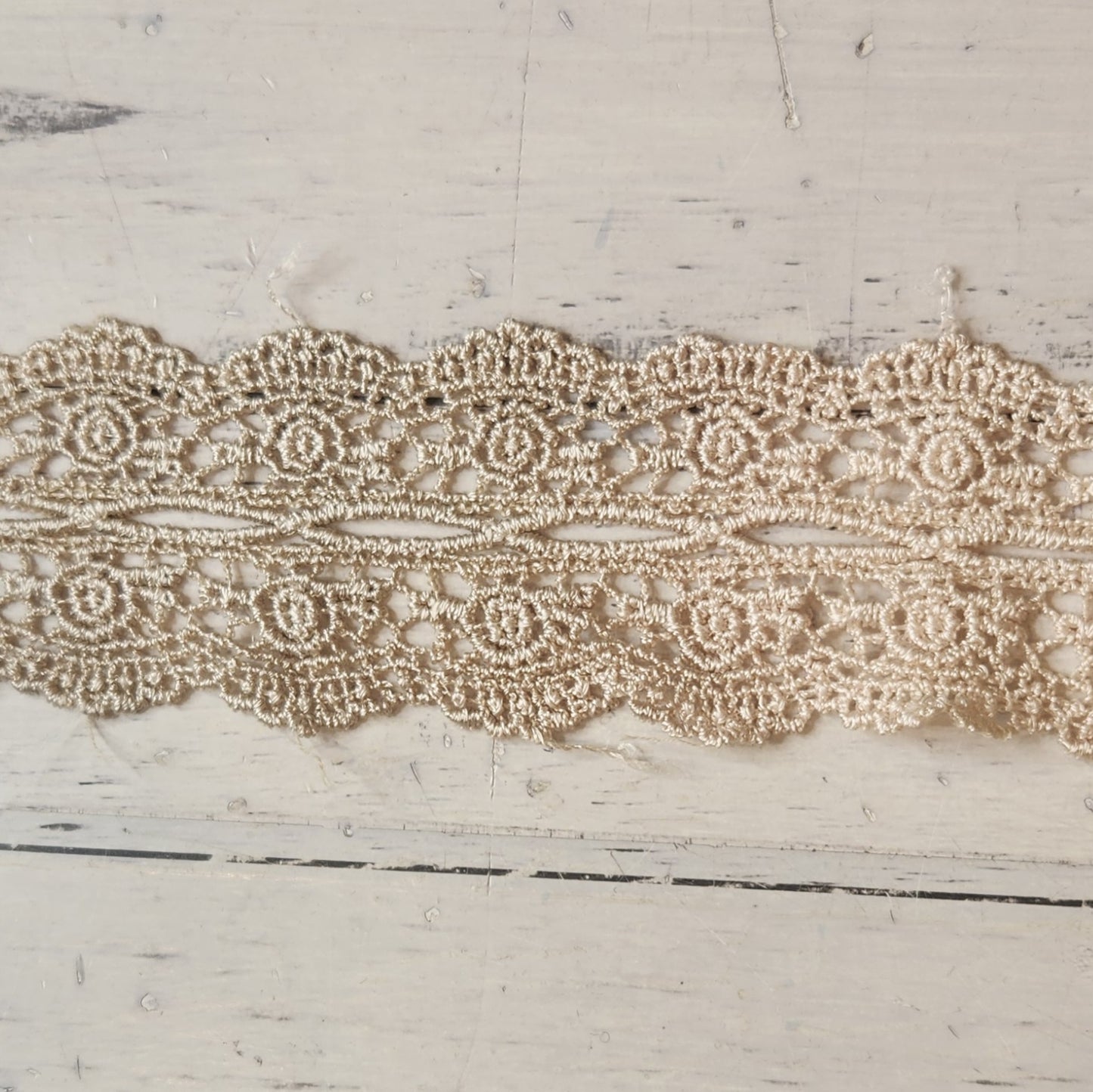 Pink mocha Guipure Trim