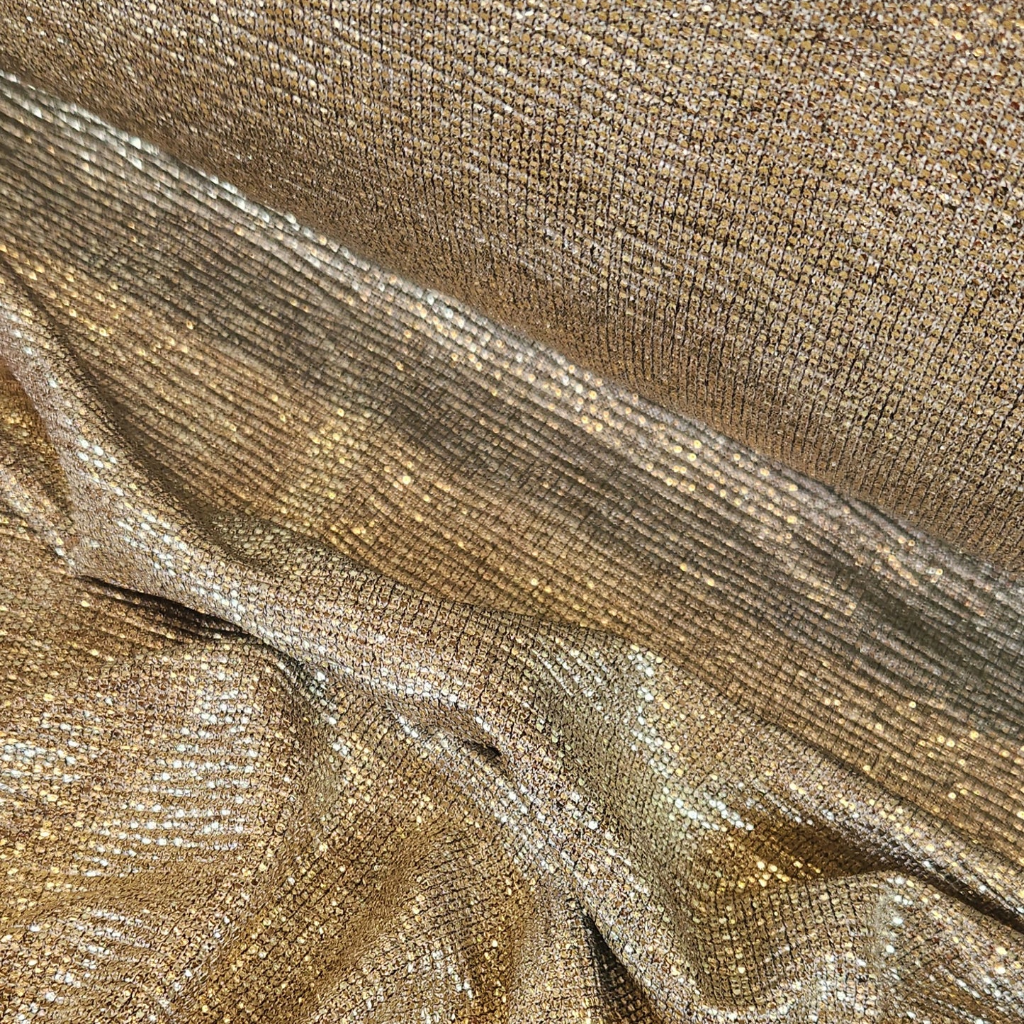 Cool gold lurex jersey knit