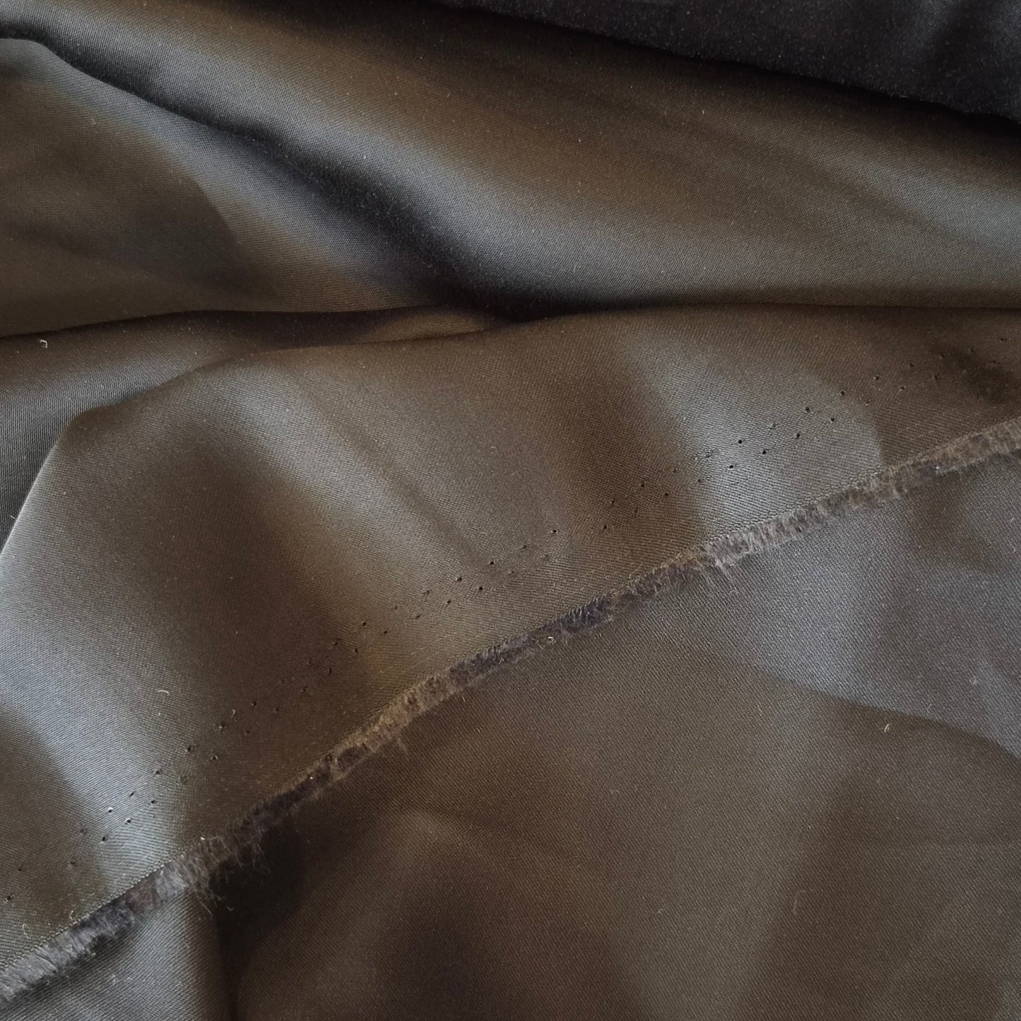 Black cat viscose satin
