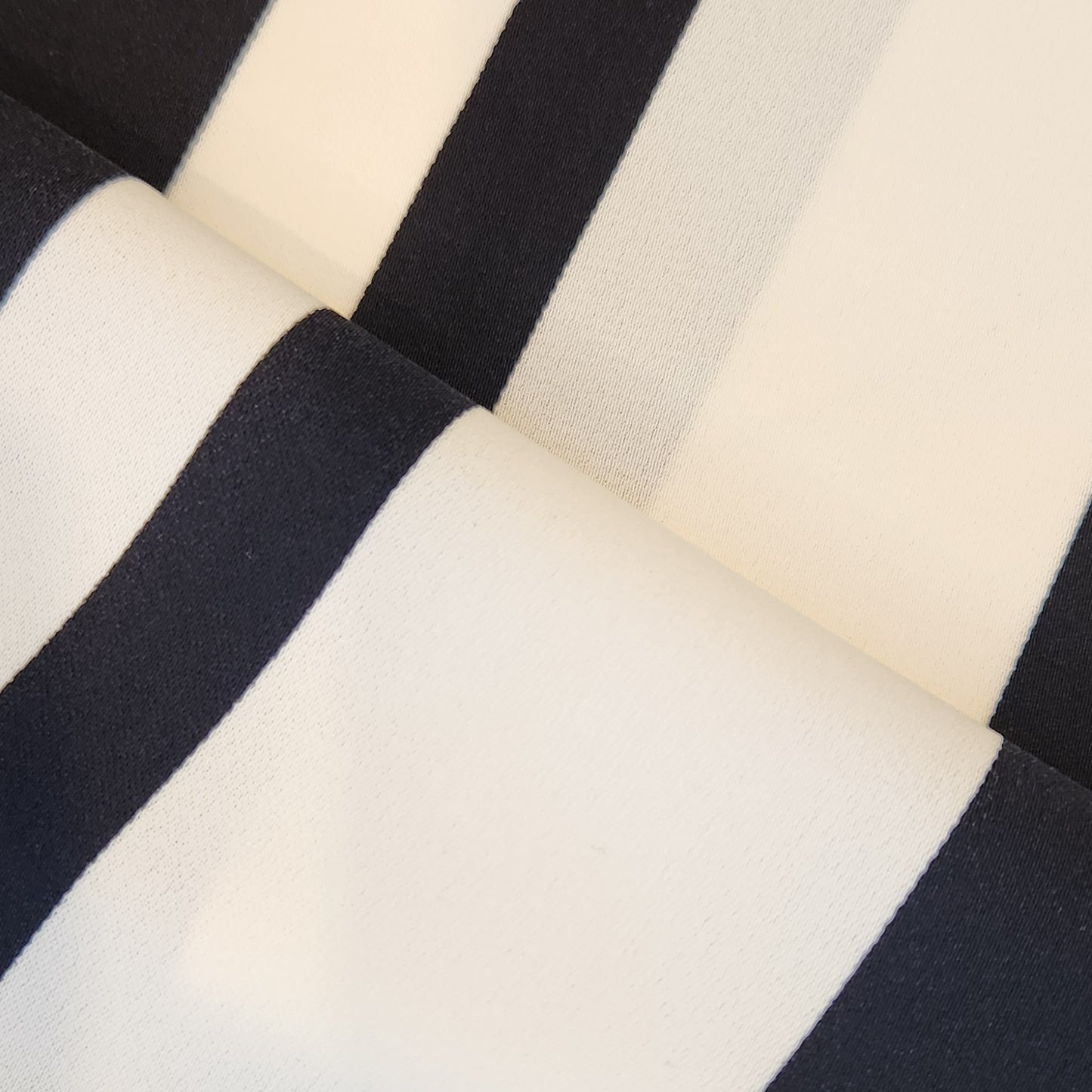 Bold stripe crepe de chine