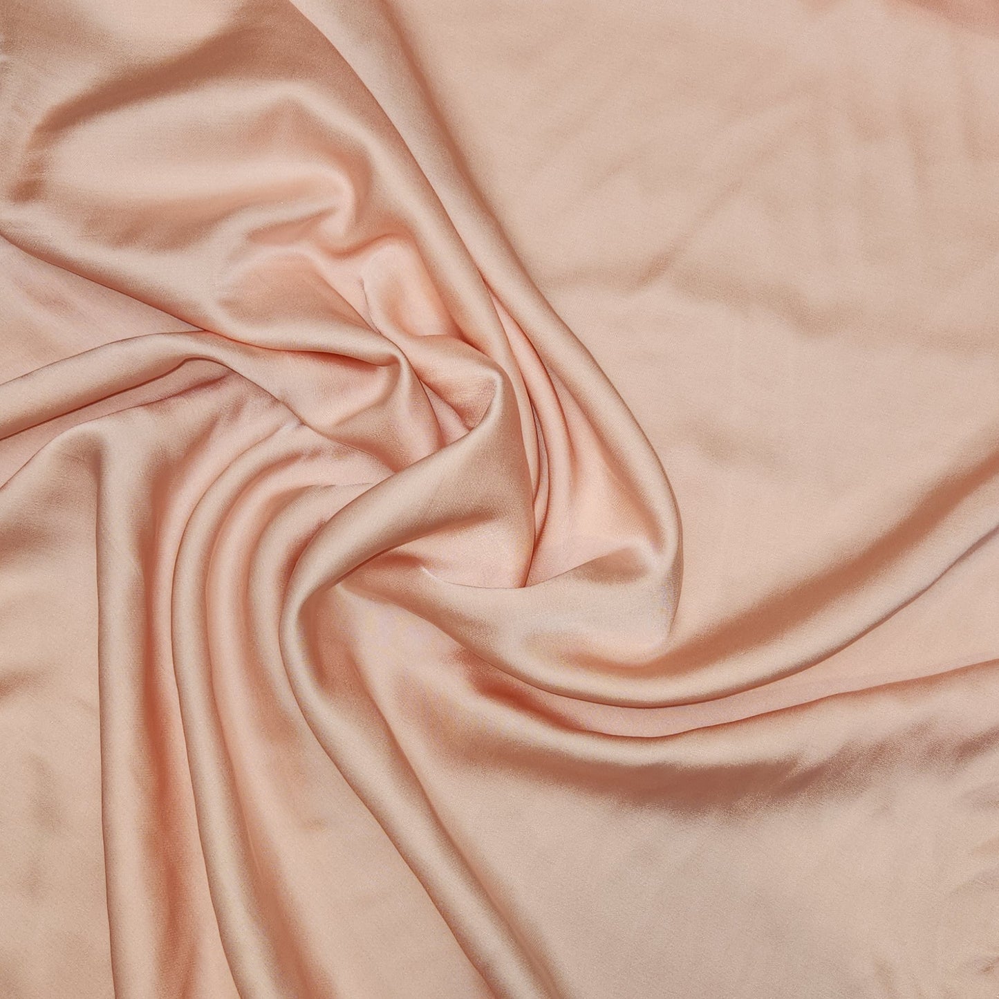 Pale peach viscose rayon sateen