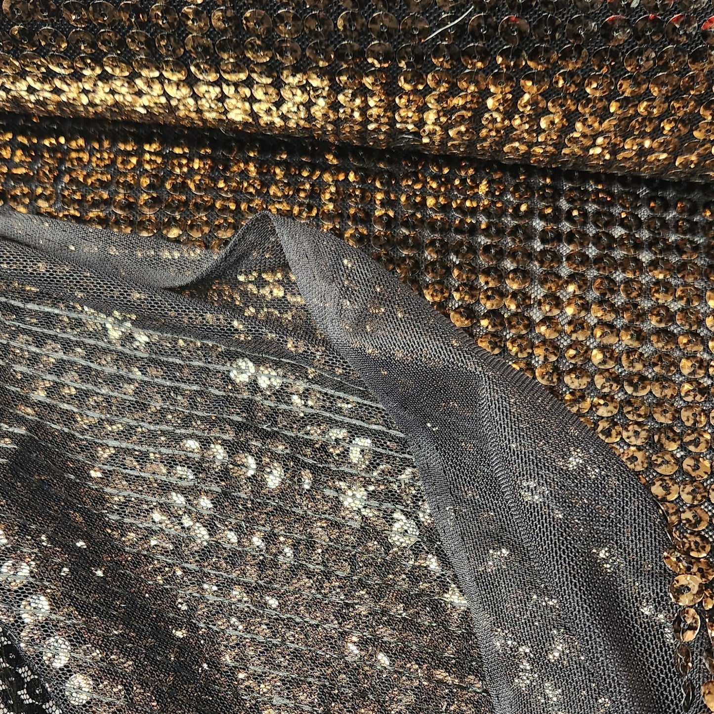 Marble sequin mesh
