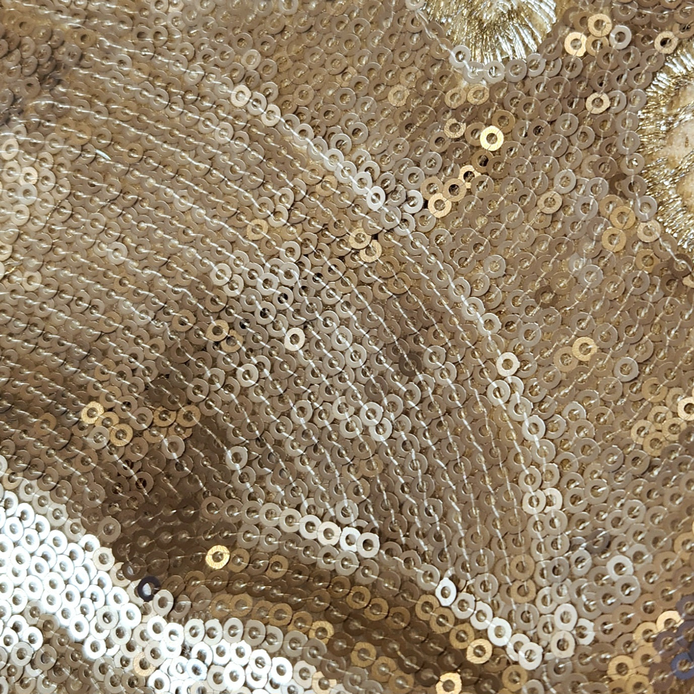 Pewter fantasy Embroidered mesh