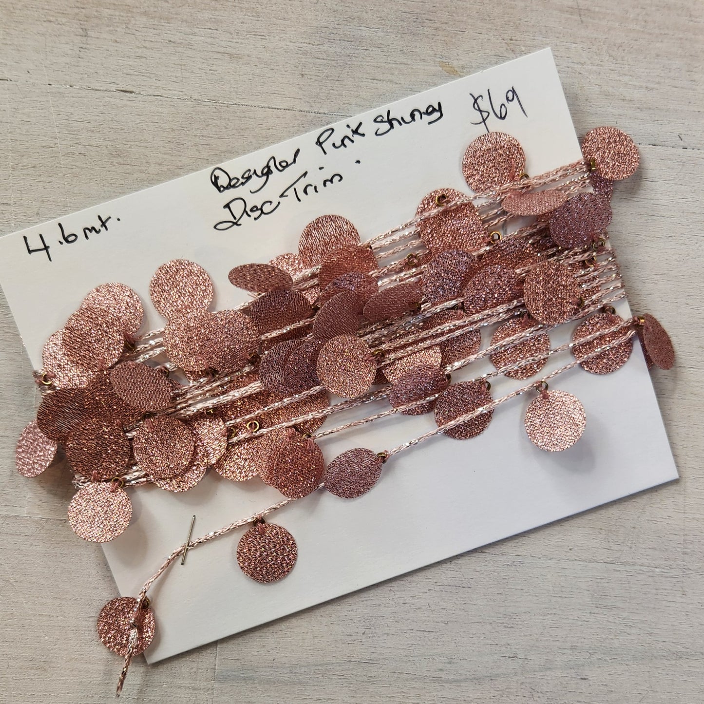 4.6m Designer pink shining disc trim