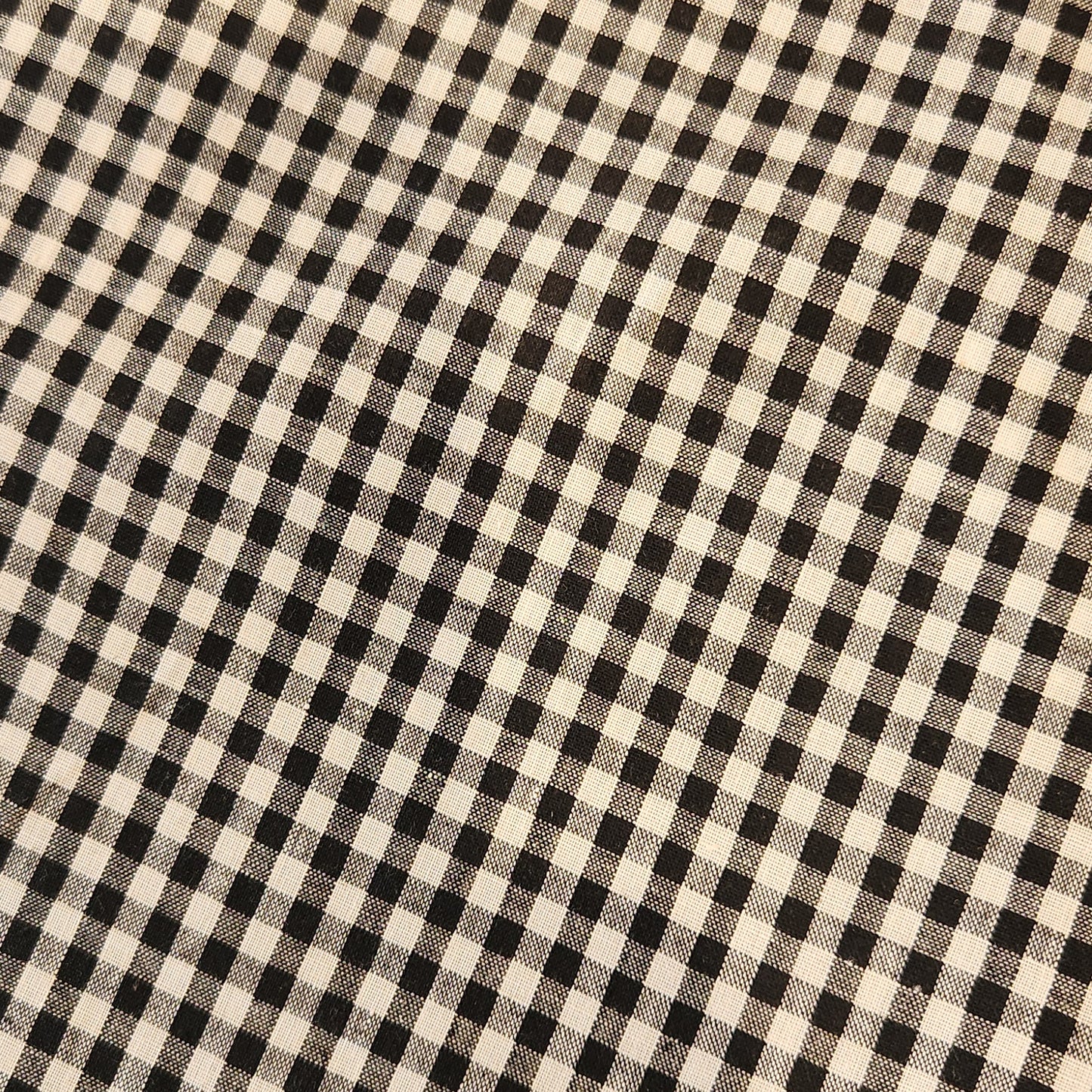Mini black and white gingham
