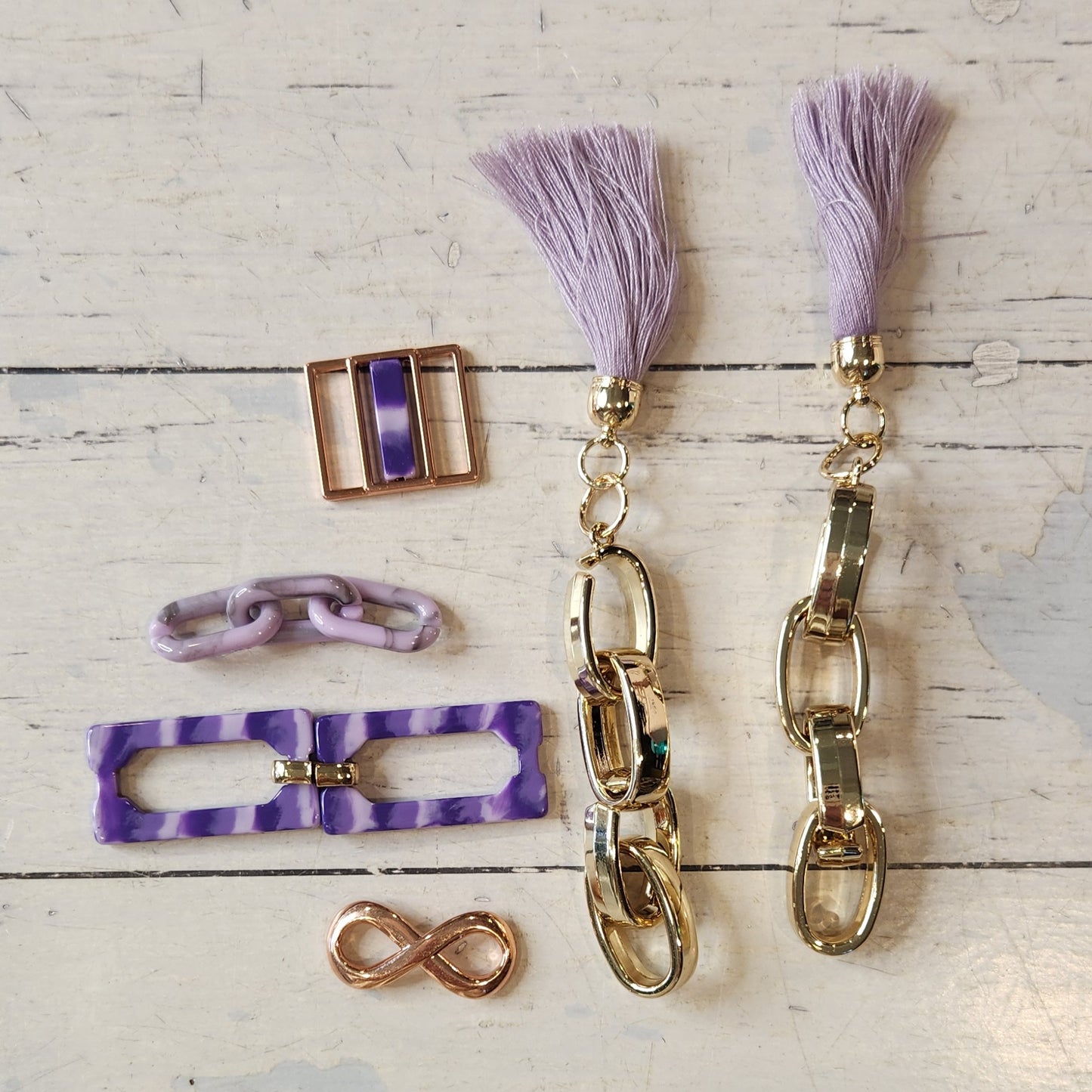 Collection of metal and plastic embellishments