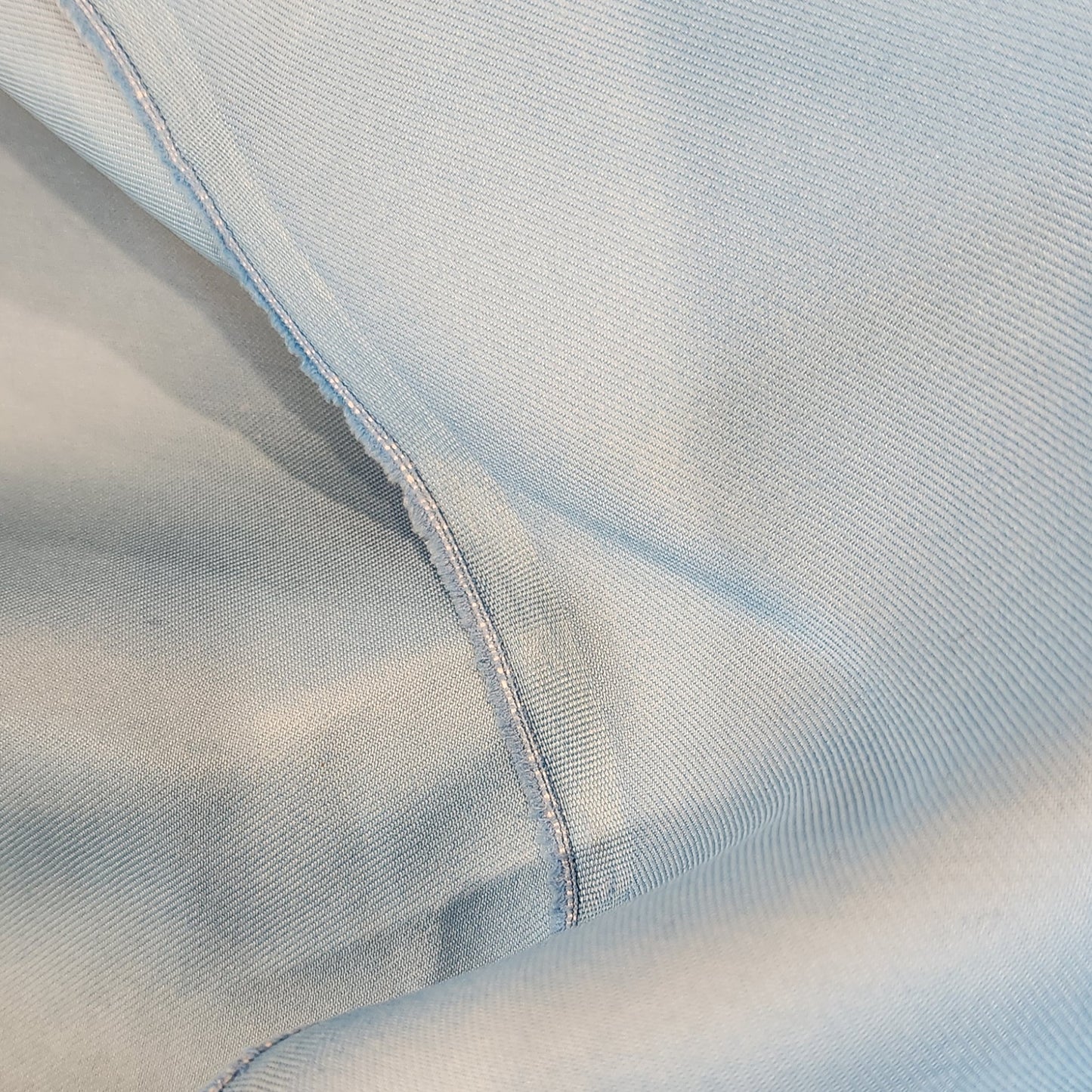 Pleasant blue viscose drill