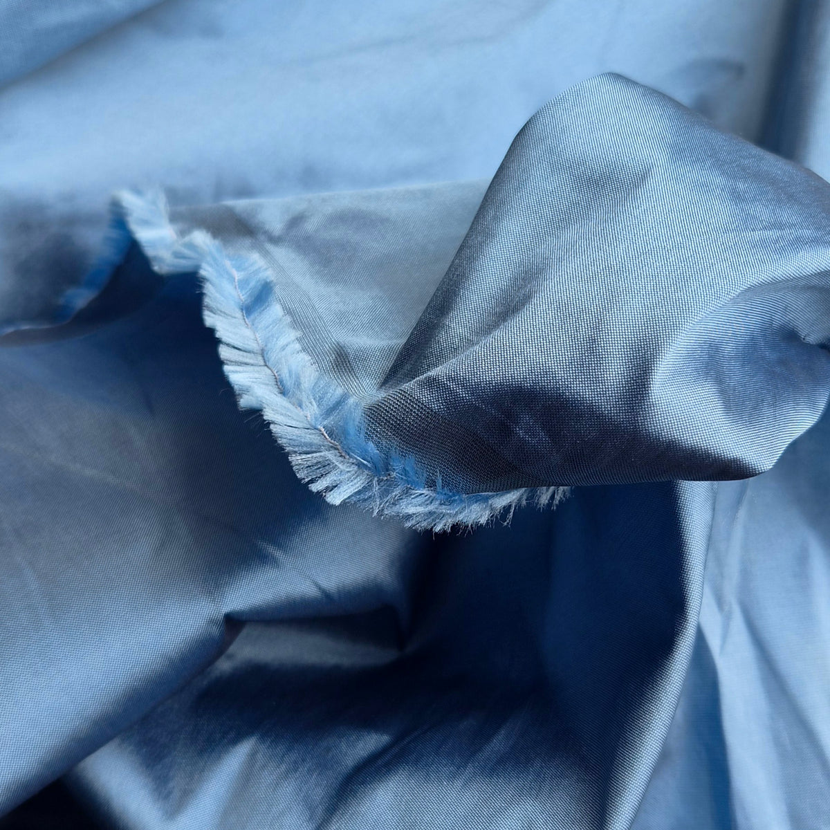 Blue silk dupion