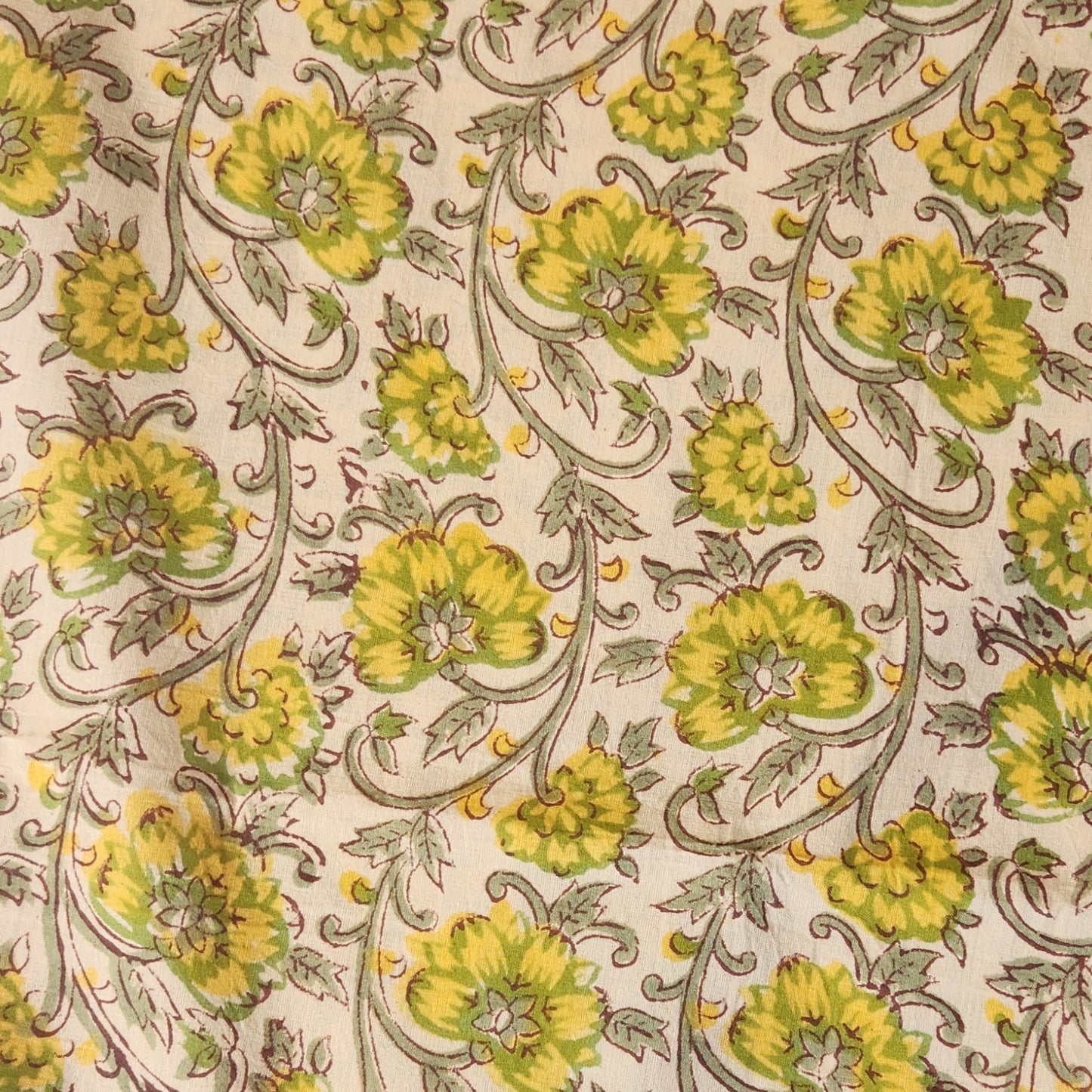 Inaya block print cotton voile