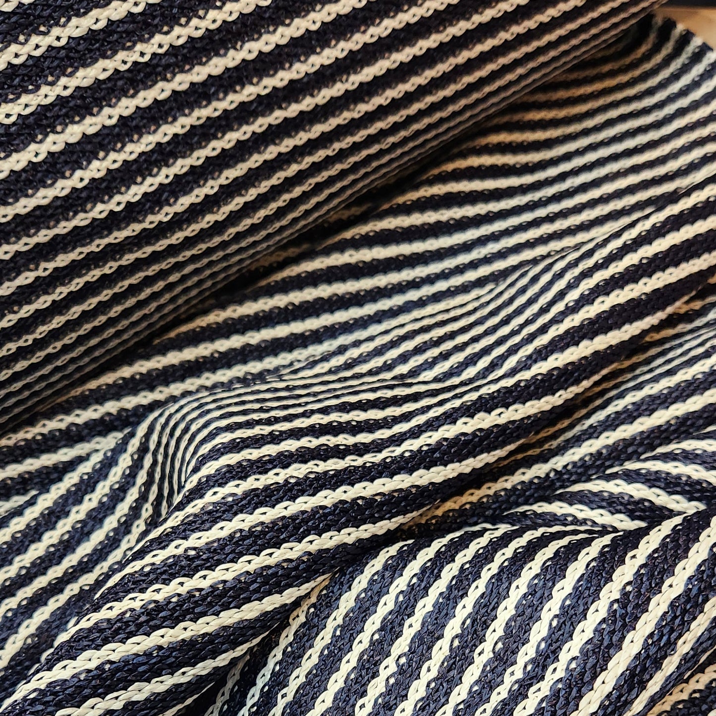 Nautical stripe Raffia Knit