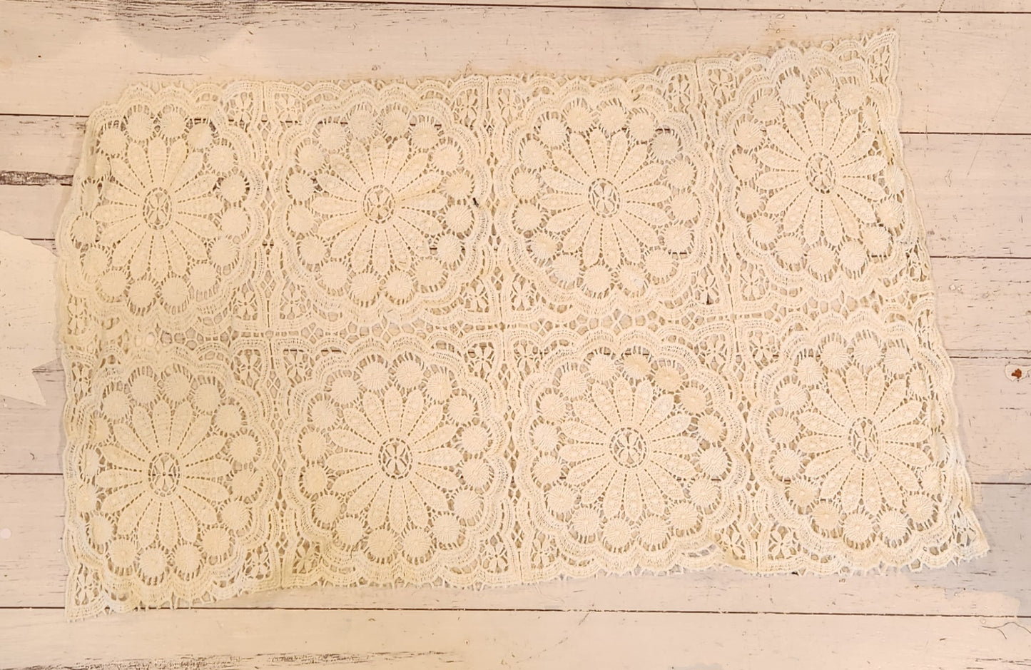 21. Cream cotton lace trim piece