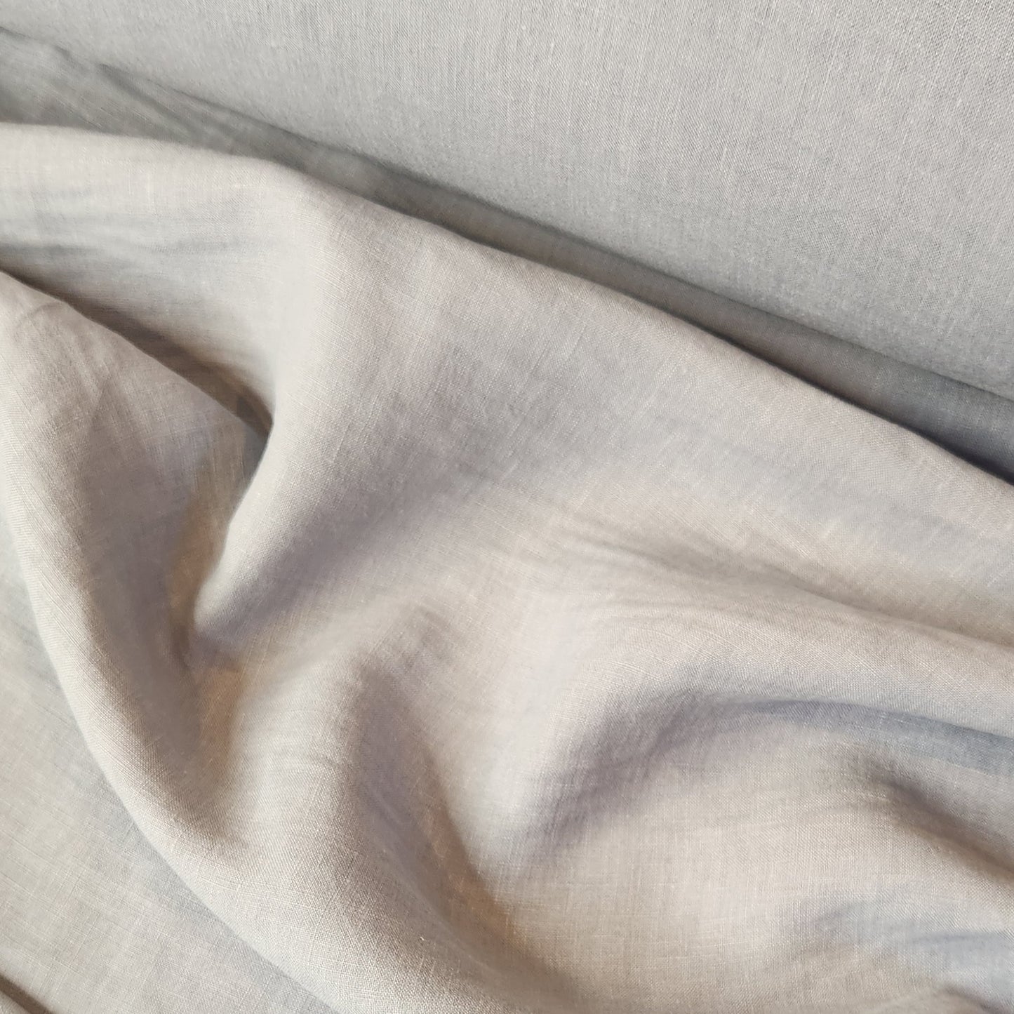 Duck egg organic linen