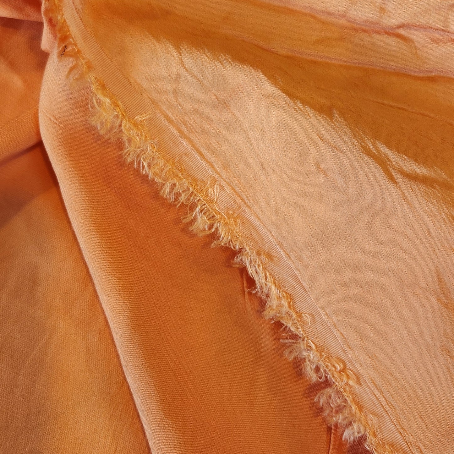 Orange sherbert viscose satin
