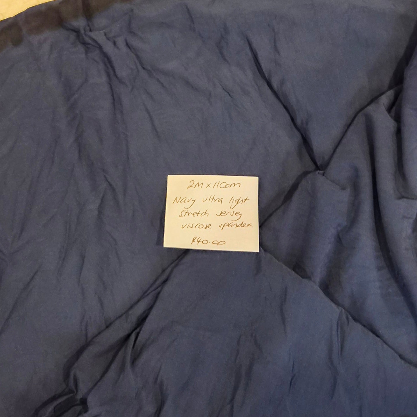 2m Navy ultralight stretch knit