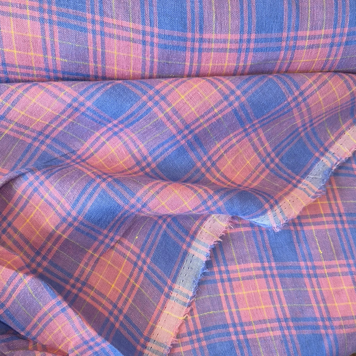 Plaid picnic linen gauze