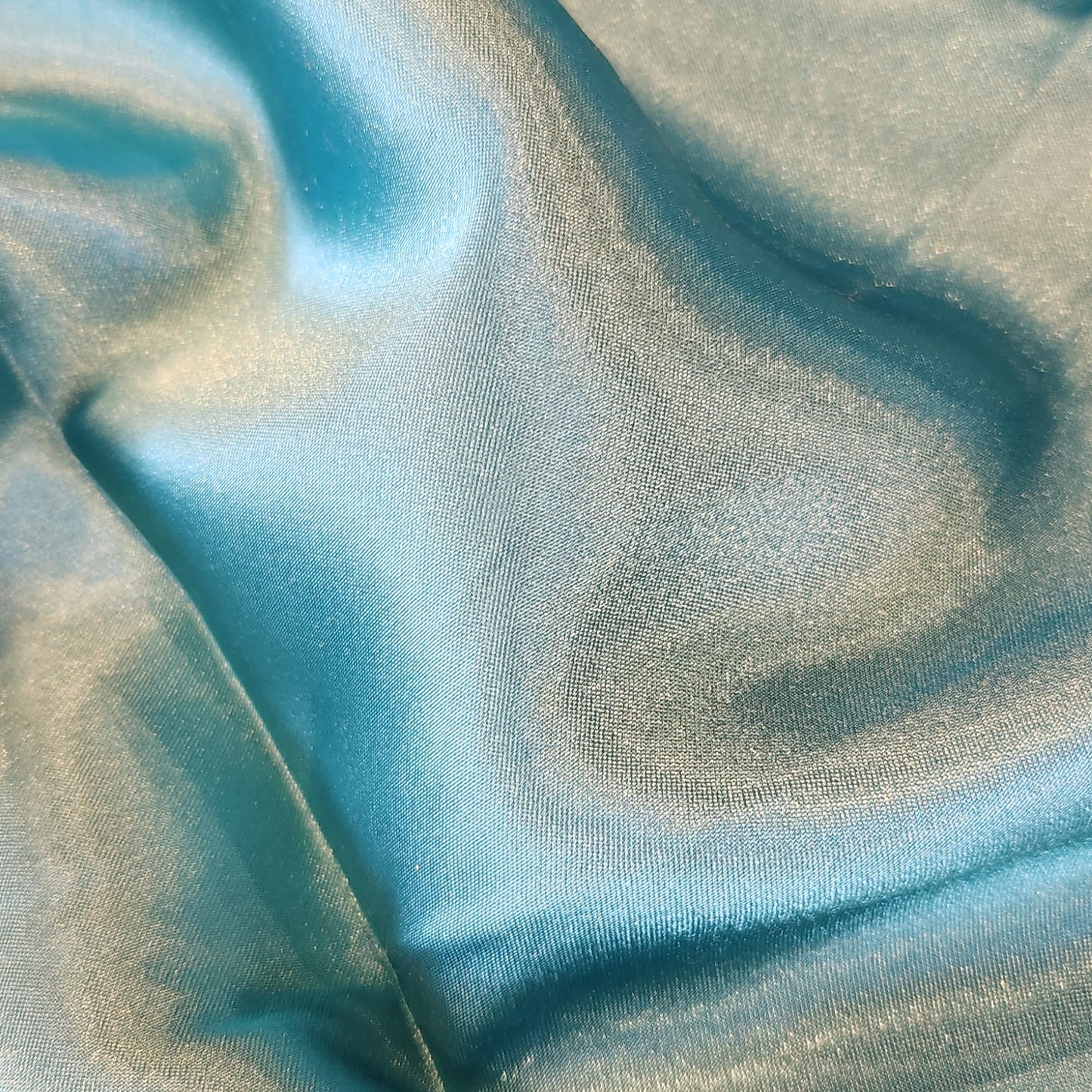 Deep aqua satin
