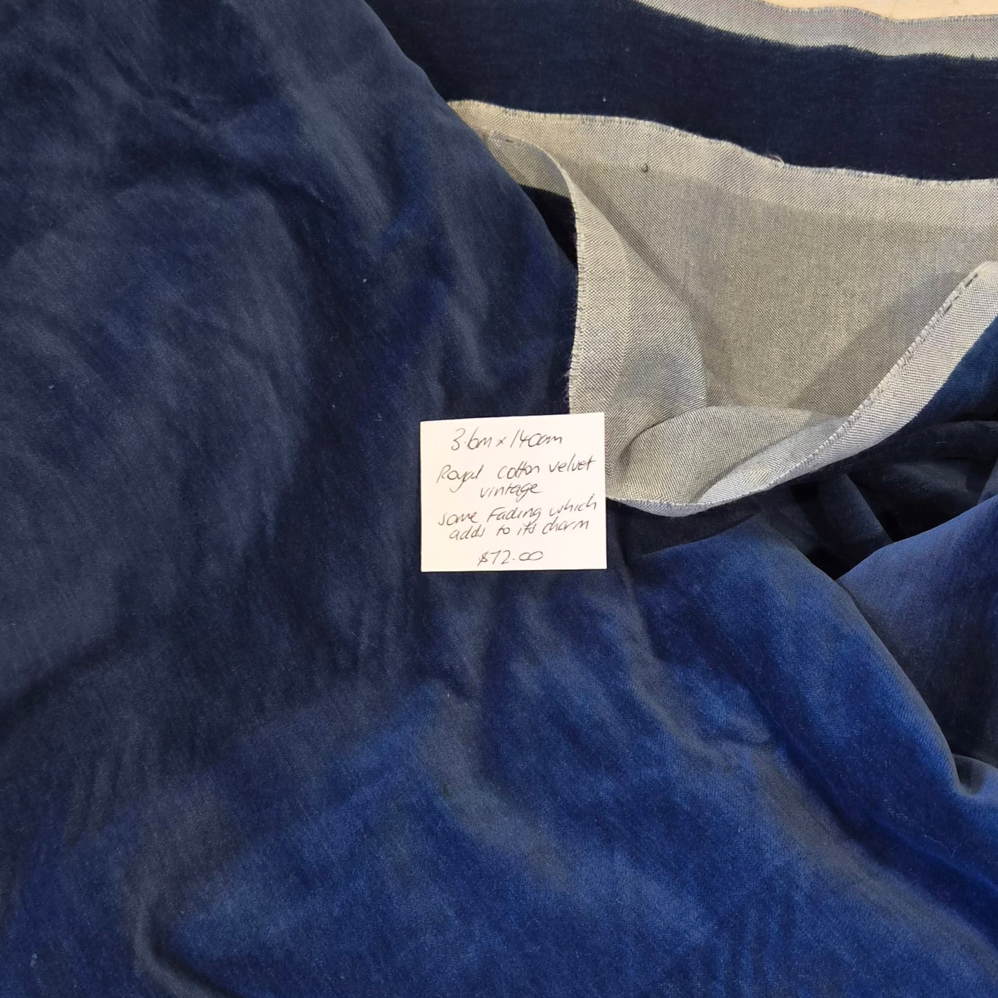 3.6m Royal vintage cotton velvet