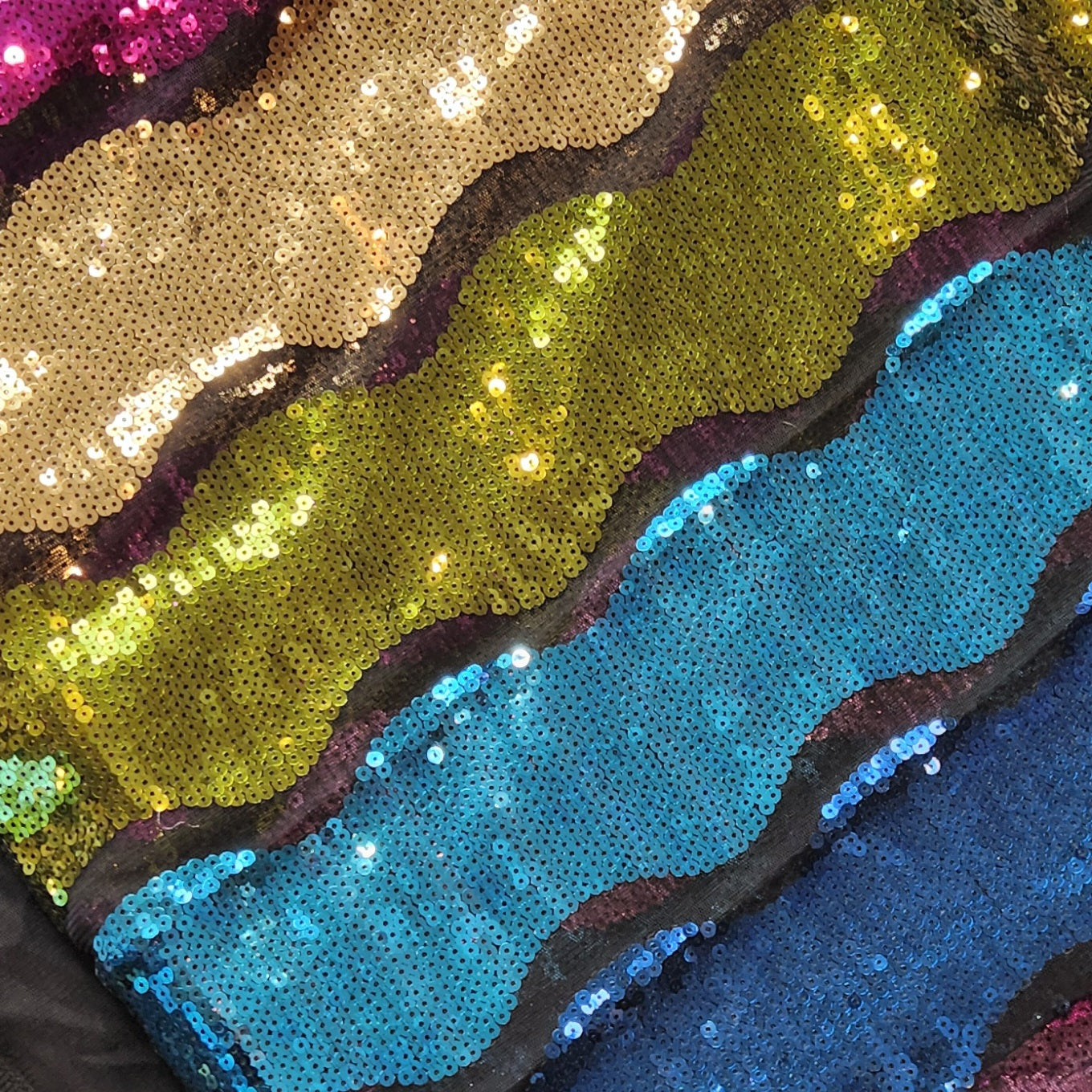 3.5m Jewel sequin mesh