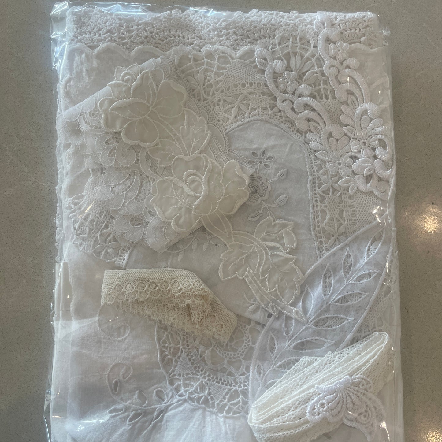 White vintage linen pack #5