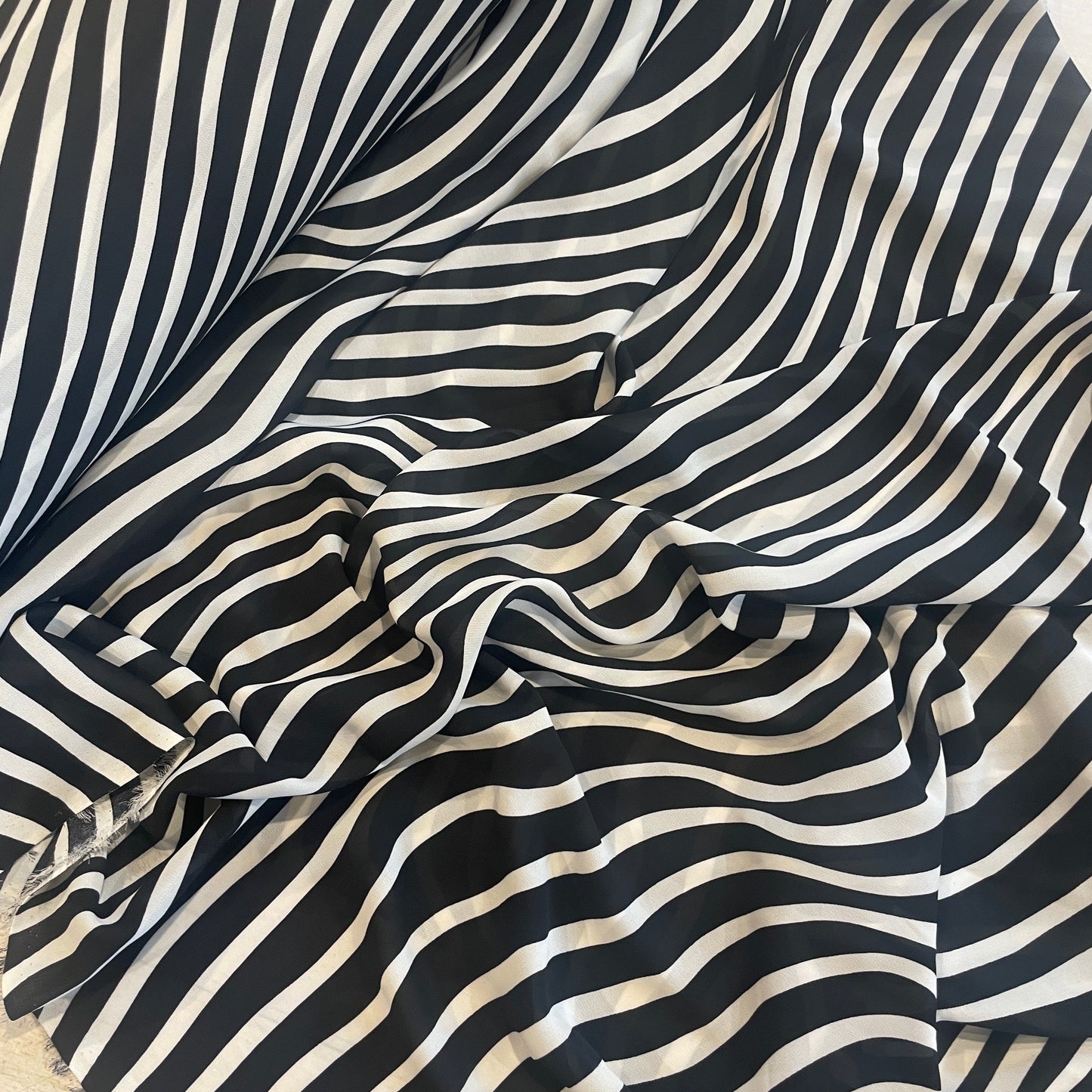 blurred lines double georgette