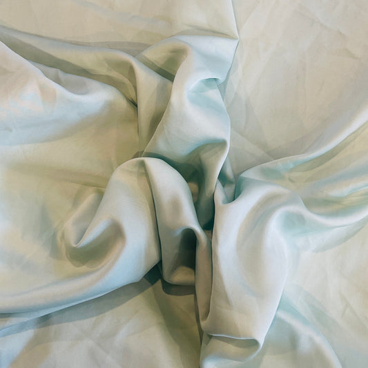 3.8m mint green lightweight satin