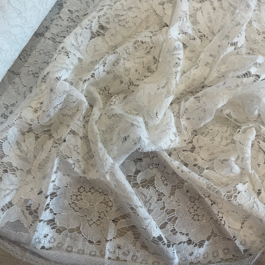 Milly ivory soft drape corded lace