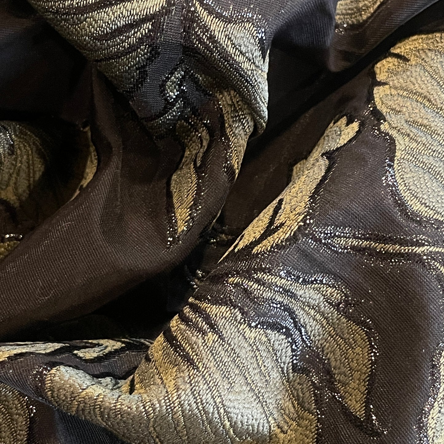 Steel magnolia Olive cloque double organza