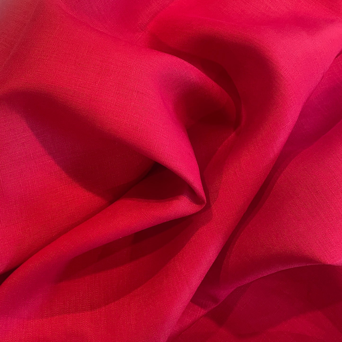 Ruby red linen