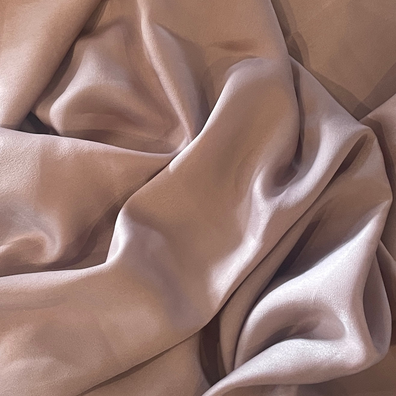 1m dusty mauve sandwashed satin