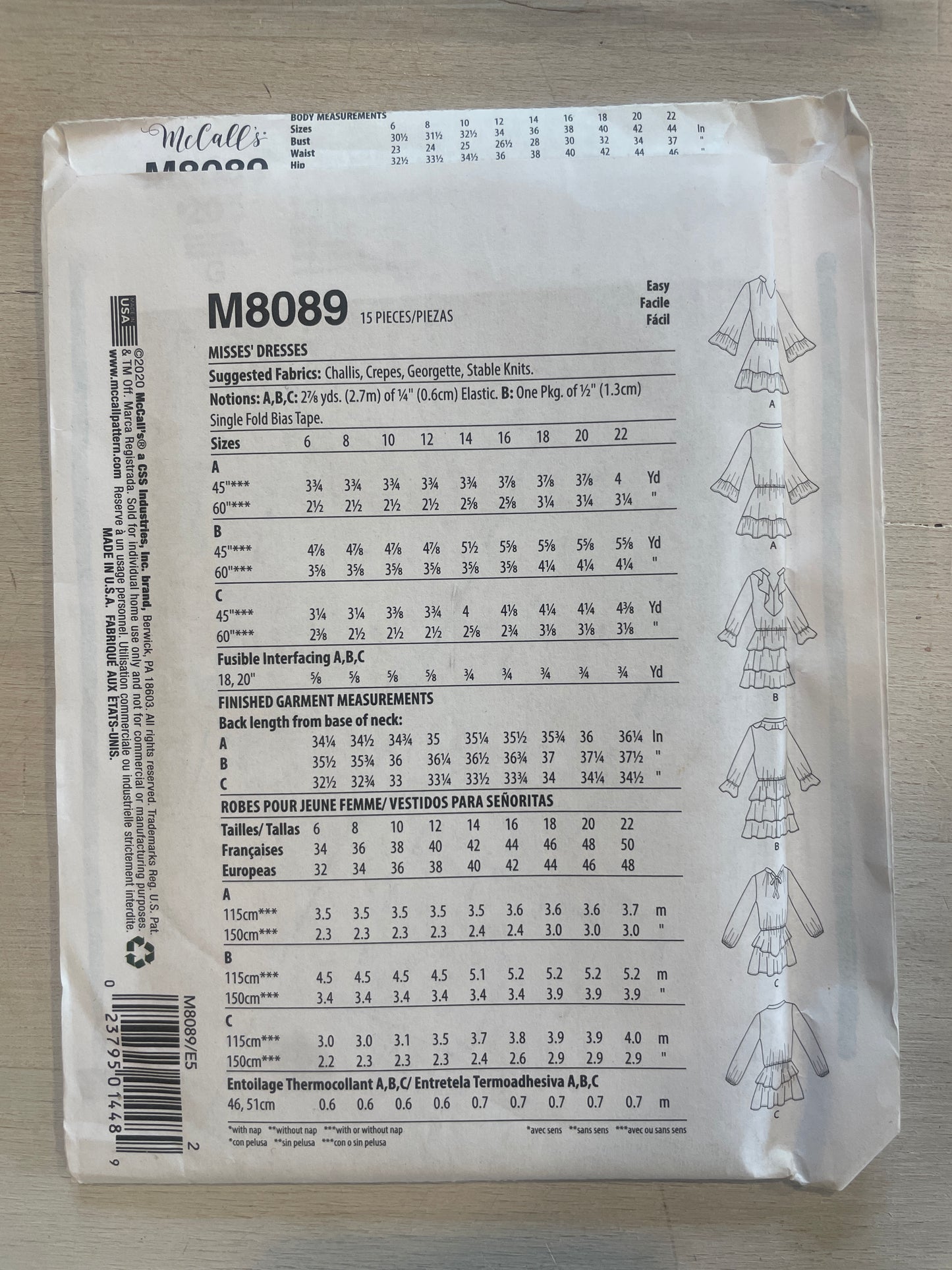Mccalls 8089