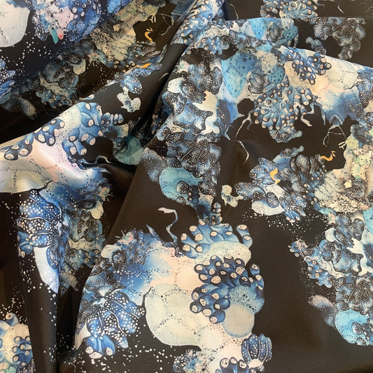 Garden under the sea Printed Lycra