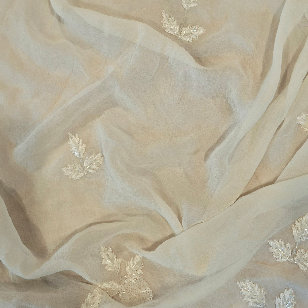 Bouquet sequin beaded silk