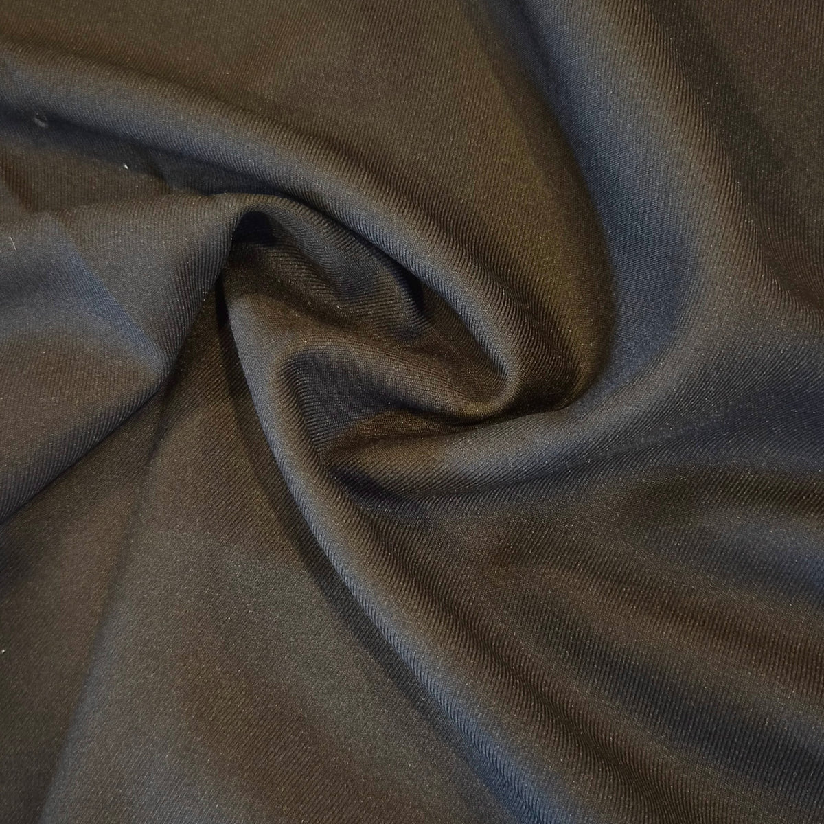 Black poly twill suiting