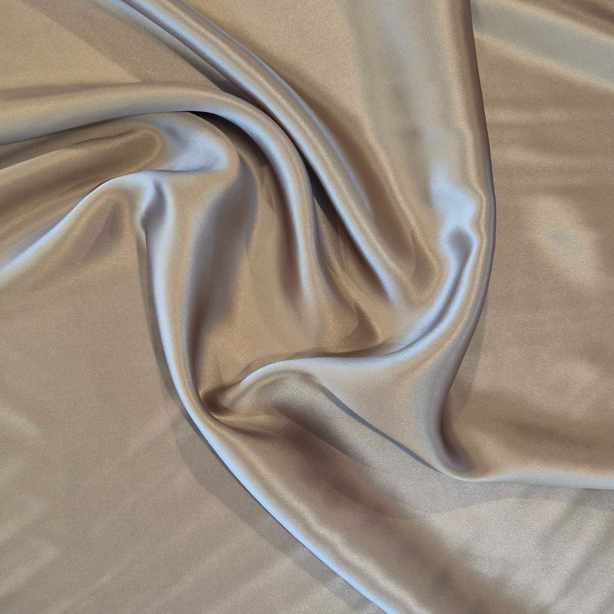 Mocha icing silk satin