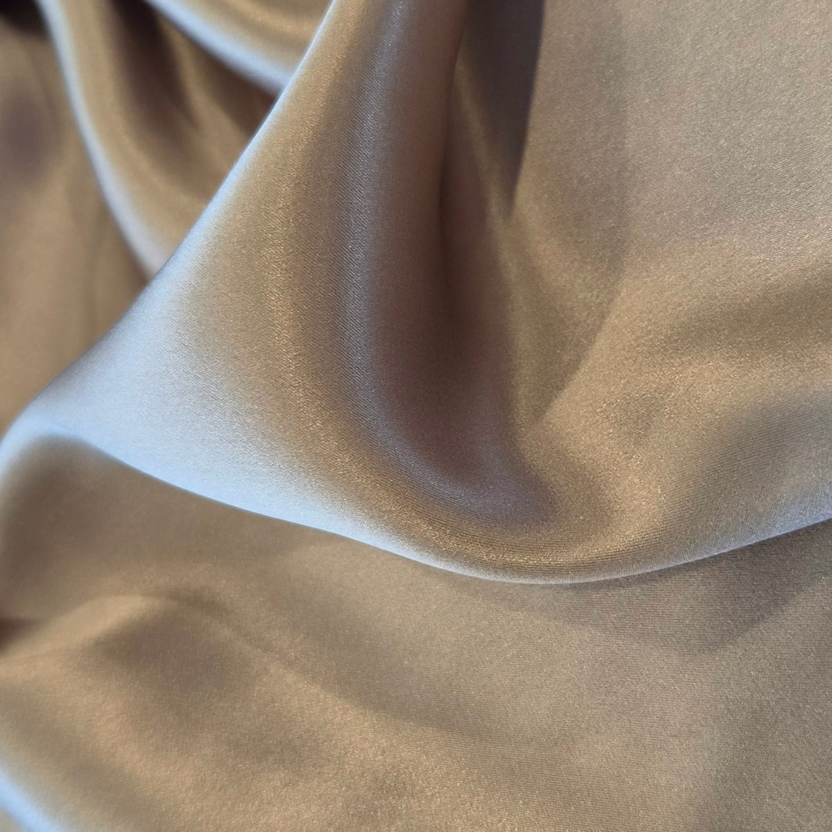 Mocha icing silk satin