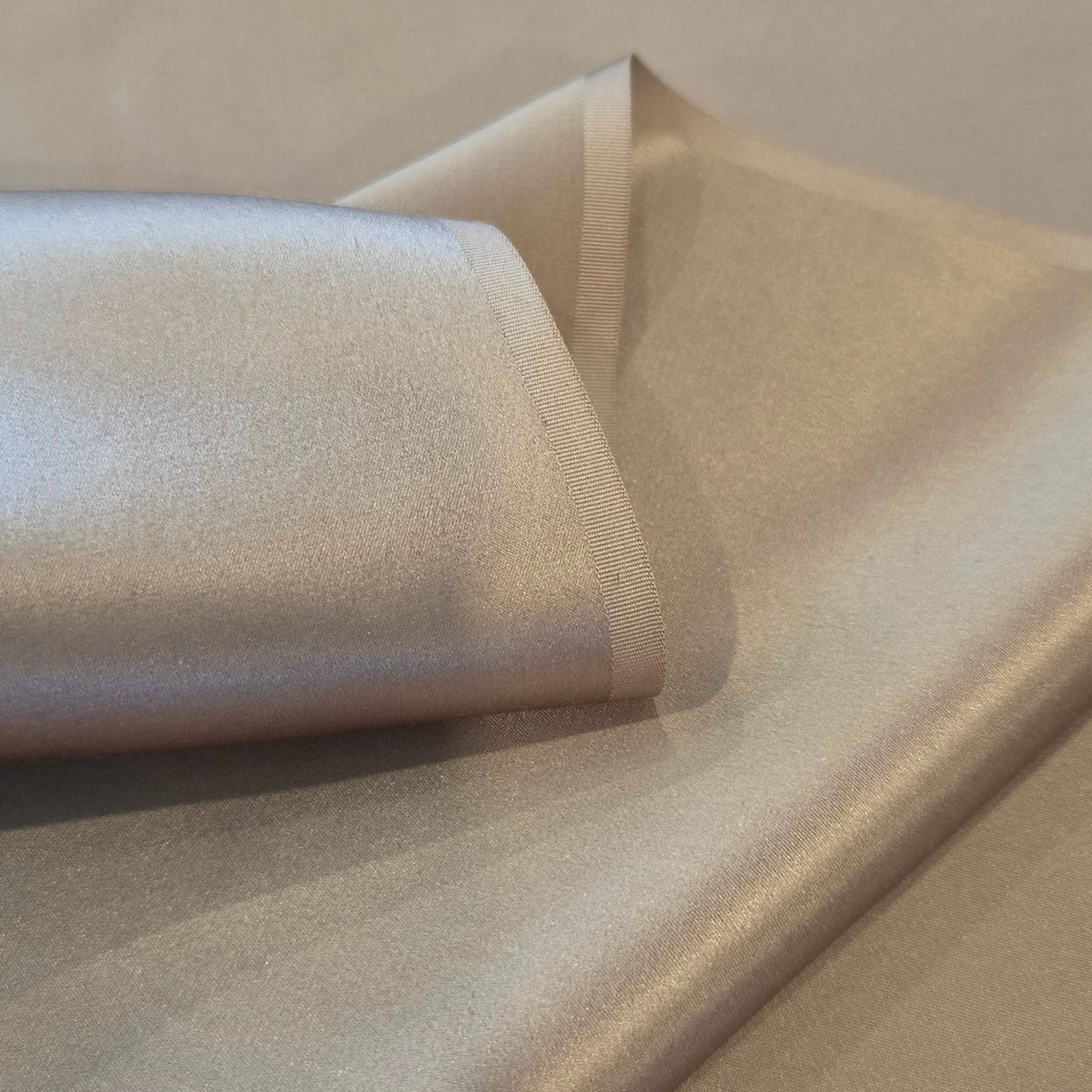 Mocha icing silk satin