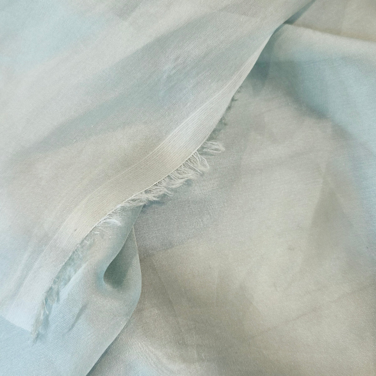 Duck egg silk smooth touch double georgette