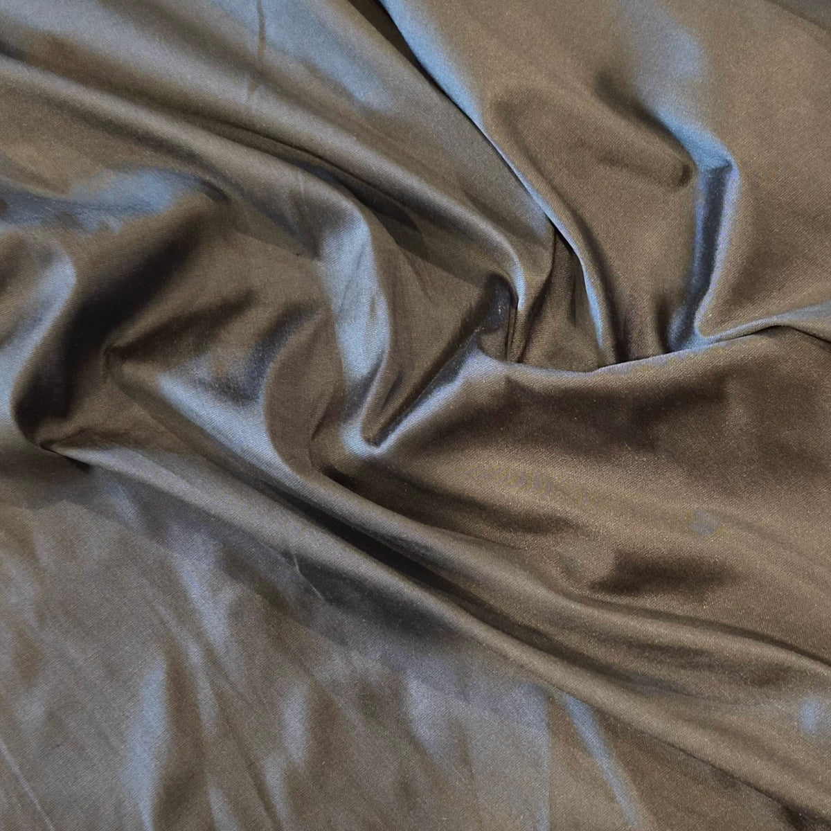 Marine blue silk dupion