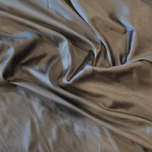 Marine blue silk dupion