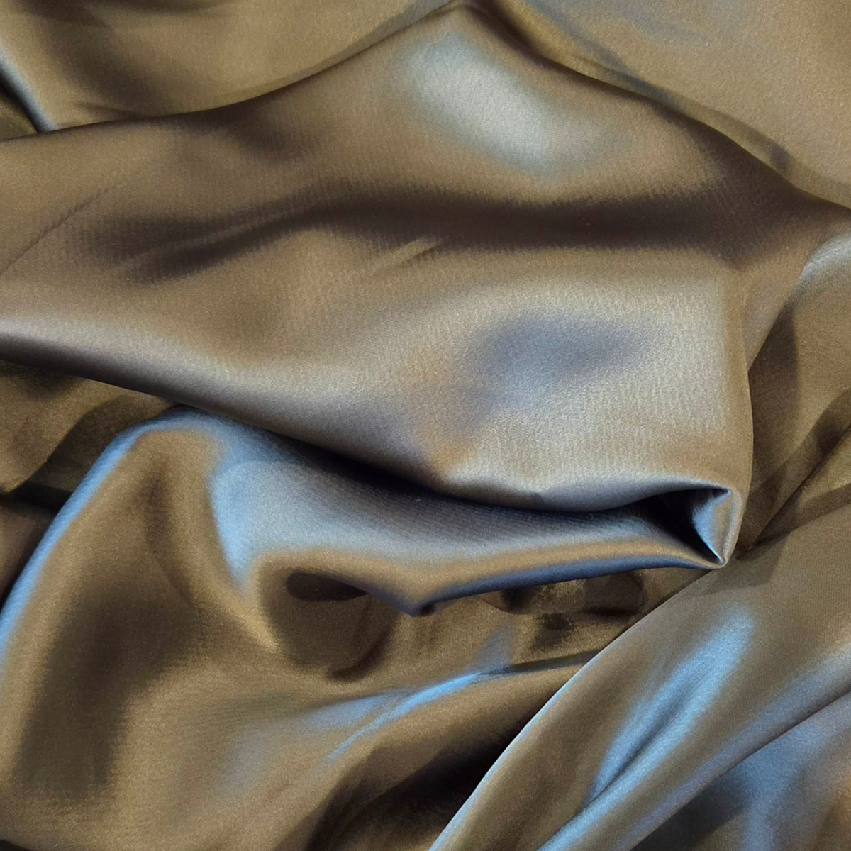 3.10m Dark olive satin back crepe